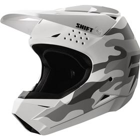 Shift Racing White Label White Camo Helmet