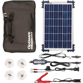 Tecmate Optimate Duo Solar 10 Watt Battery Charger Travel Kit