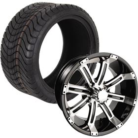 Ocelot 215/35-12 P825/E-106 Golf Cart Wheel And Tire Kit - Set of 4