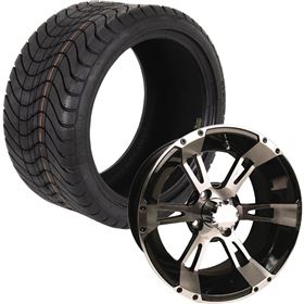 Ocelot 215/35-12 P825/E-114 Golf Cart Wheel And Tire Kit - Set of 4