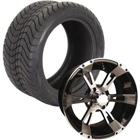 Ocelot 215/40-12 P825/E-114 Golf Cart Wheel And Tire Kit - Set of 4