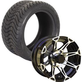 Ocelot 215/40-12 P825/E-120 Golf Cart Wheel And Tire Kit - Set of 4