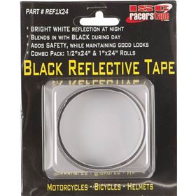 Isc Racers Tape Black Reflective Tape