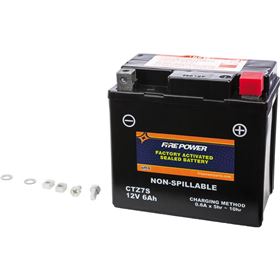 Fire Power CTZ7S Factory Activated Sealed Maintenance Free Battery