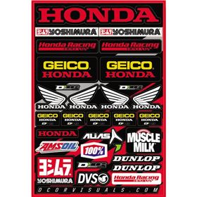 D'COR Visuals Geico Honda Decal Sheet