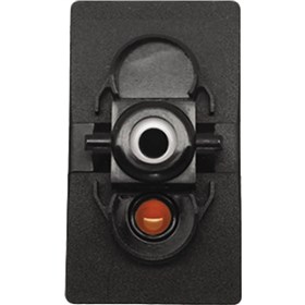 XTC Power Products Single Accessory Momentary Rocker Switch Body With L.E.D. Backlight