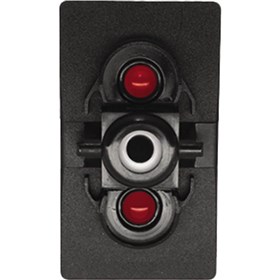 XTC Power Products Dual Accessory Rocker Switch Body With L.E.D. Backlight