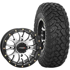 System 3 Off-Road 14x7, 4/137, 5+2 ST-3 Wheel And 28x10R-14 RT320 Tire Kit
