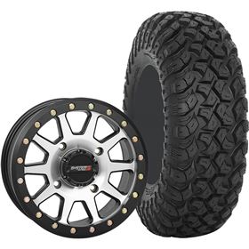 System 3 Off-Road 14x7, 4/156, 5+2 SB-3 Wheel And 28x10R-14 RT320 Tire Kit