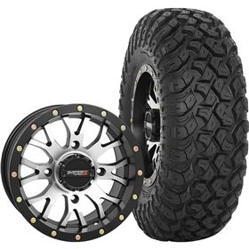 System 3 Off-Road 14x7, 4/137, 5+2 ST-3 Wheel And 30x10R-14 RT320 Tire Kit