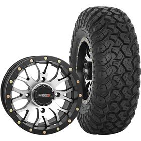 System 3 Off-Road 14x7, 4/156, 5+2 ST-3 Wheel And 30x10R-14 RT320 Tire Kit