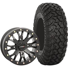 System 3 Off-Road 15x7, 4/137, 4+3 SB-4 Wheel And 32x10R-15 RT320 Tire Kit