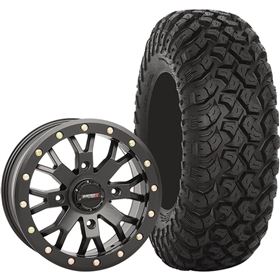 System 3 Off-Road 15x7, 4/156, 6+1 SB-4 Wheel And 32x10R-15 RT320 Tire Kit