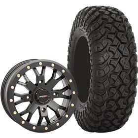 System 3 Off-Road 15x7, 4/137, 6+1 SB-4 Wheel And 33x9.5R-15 RT320 Tire Kit