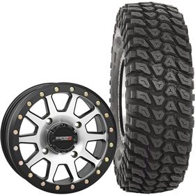 System 3 Off-Road 14x7, 4/156, 5+2 SB-3 Wheel And 30x10R-14 XCR350 Tire Kit