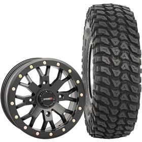 System 3 Off-Road 15x7, 4/137, 4+3 SB-4 Wheel And 32x10R-15 XCR350 Tire Kit