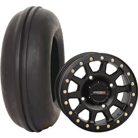 System 3 Off-Road 14x7, 4/110, 5+2 SB-3 Wheel And 29x11-14 DS340 Front Tire Kit