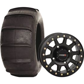 System 3 Off-Road 15x10, 4/156, 5+5 SB-3 Wheel And 31x13-15 DS340 Rear Tire Kit