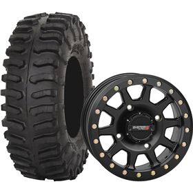 System 3 Off-Road 15x7, 4/156, 5+2 SB-3 Wheel And 33x10R-15 XT300 Tire Kit