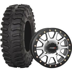 System 3 Off-Road 15x7, 4/137, 5+2 SB-3 Wheel And 33x10R-15 XT300 Tire Kit