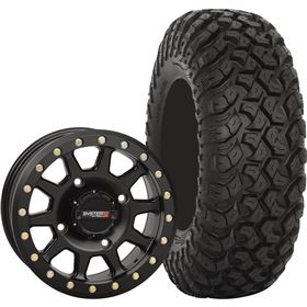 System 3 Off-Road 14x7, 4/156, 5+2 SB-3 Wheel And 30x10R-14 RT320 Tire Kit With Sealant