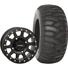 System 3 Off-Road 15x10, 4/156, 5+5 SB-3 Wheel And 32x12-15 SS360 Rear Tire Kit