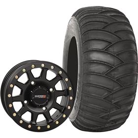 System 3 Off-Road 15x10, 4/137, 5+5 SB-3 Wheel And 32x12-15 SS360 Rear Tire Kit