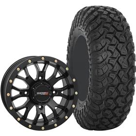 System 3 Off-Road 14x7, 4/110, 5+2 ST-3 Wheel And 30x10R-14 RT320 Tire Kit