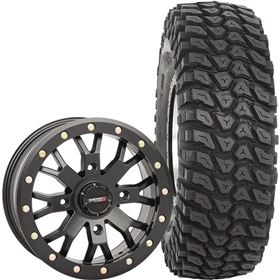 System 3 Off-Road 15x7, 4/156, 6+1 SB-4 Wheel And 32x10R-15 XCR350 Tire Kit With Sealant