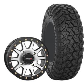 System 3 Off-Road 15x7, 4/137, 5+2 SB-3 Wheel And 32x10R-15 RT320 Tire Kit With Sealant