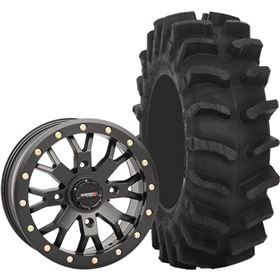 System 3 Off-Road 15x7, 4/137, 6+1 SB-4 Wheel And 33x10R-15 XT300 Tire Kit