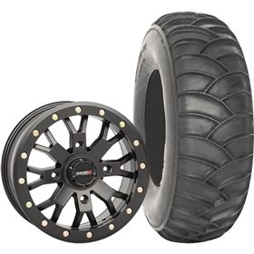 System 3 Off-Road 14x7, 4/137, 6+1 SB-4 Wheel And 30x10-14 SS360 Front Tire Kit
