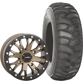 System 3 Off-Road 15x7, 4/137, 6+1 SB-4 Wheel And 32x10-15 SS360 Front Tire Kit