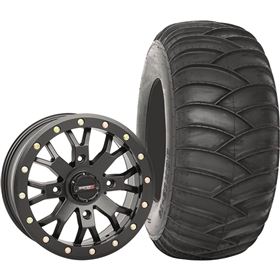 System 3 Off-Road 14x10, 4/137, 5+5 SB-4 Wheel And 30x12-14 SS360 Rear Tire Kit