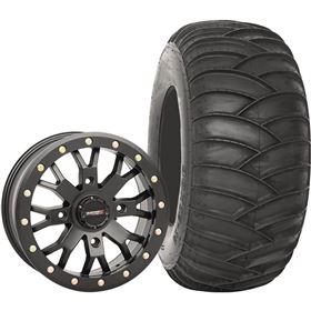 System 3 Off-Road 14x10, 4/156, 5+5 SB-4 Wheel And 30x12-14 SS360 Rear Tire Kit