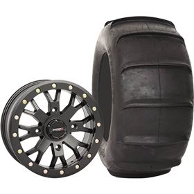 System 3 Off-Road 14x10, 4/137, 5+5 SB-4 Wheel And 29x13-14 DS340 Rear Tire Kit