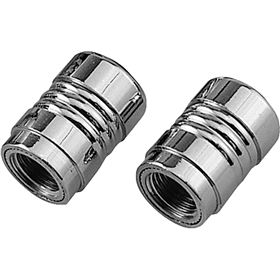 Show Chrome Ribbed Valve Stem Cover