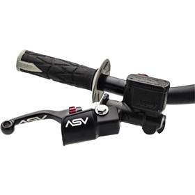 ASV Unbreakable F4 Off-Road Clutch and Brake Levers w/ PRO Hotstart Perch # BC F40106PH Shorty Black 