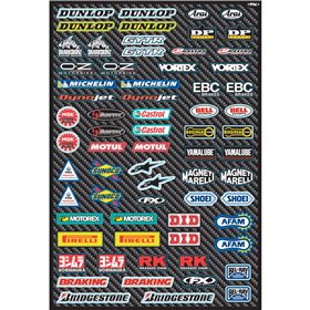 Factory Effex Street Micro Sponsor Sticker Sheet
