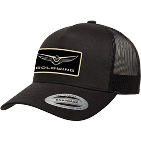 Factory Effex Gold Wing Icon Curved Bill Snapback Trucker Hat