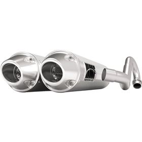 HMF Performance Series Round Euro Dual Complete Exhaust System