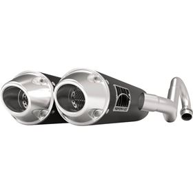 HMF Performance Series Round Euro Dual 3/4 Exhaust System