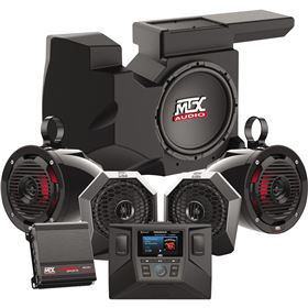 MTX Audio Four Speaker, Dual Amp And Subwoofer Polaris RZR Audio System