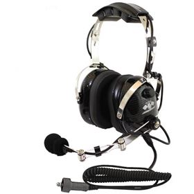 PCI Trax Carbon Fiber Over The Head Stereo Headset With Volume Control