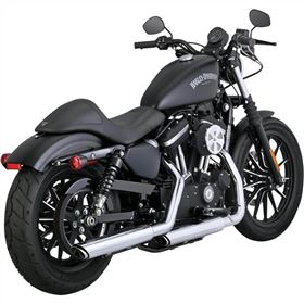 Vance & Hines Chrome 3 in. Twin Slash Slip-On Mufflers