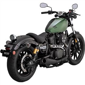 Vance & Hines Matte Black Competition Series Slip-Ons