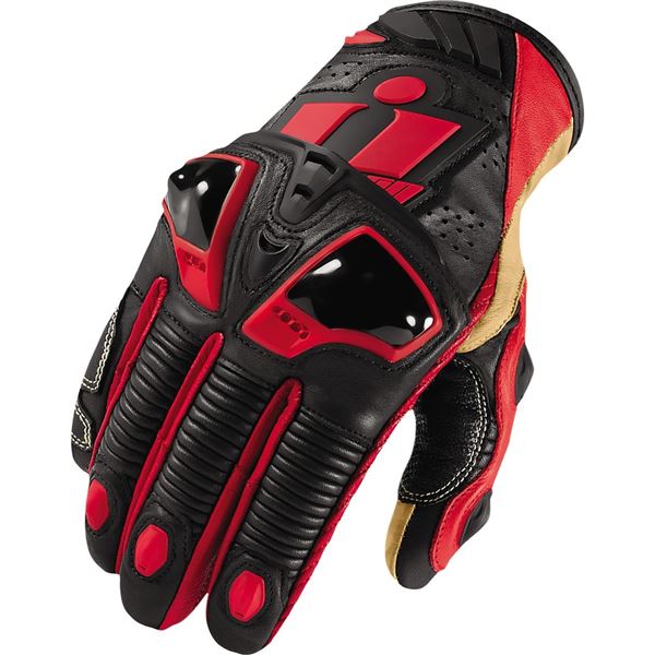 Icon Hypersport Pro Short Leather Gloves