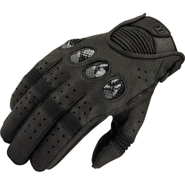 Icon Outdrive Vented Leather Gloves