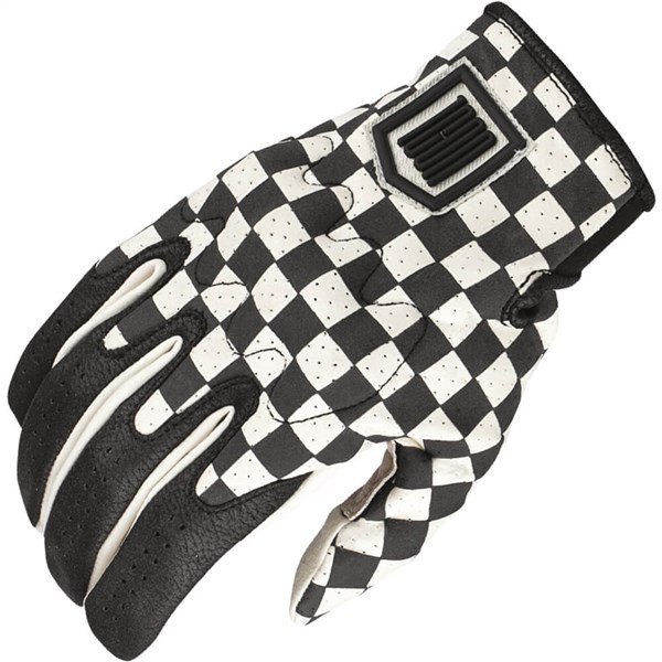Icon Airform Slabtown Checker Vented Leather Gloves