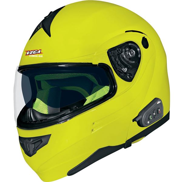 Vega Summit 3.0 HiViz Bluetooth Modular Full Face Helmet